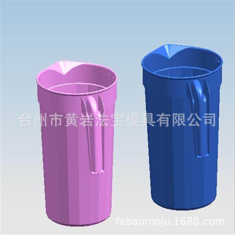 大容量塑料冷水壶凉水壶耐热耐高温家用带刻度量杯冷水壶模具