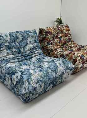 2款压5缩沙发毛毛虫沙发tog卧YHC客厅懒人o奶室油风阳台单人椅