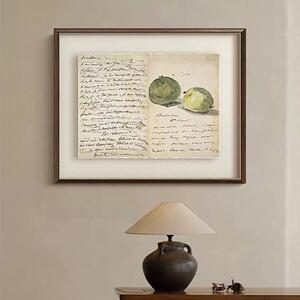 马奈的信印象派悬浮式法式复古装饰画中古挂画欧式餐厅咖啡厅壁画