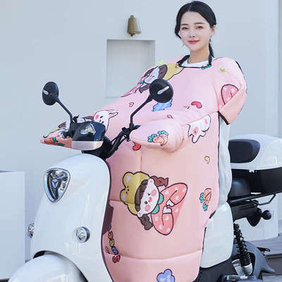 电动车挡风被冬季加绒加厚电瓶车防水防寒春秋男女通用冬天挡风罩