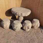 家用石桌石凳户岗棋外公园庭院休闲石桌椅摆件MZI花岩仿古中式 象