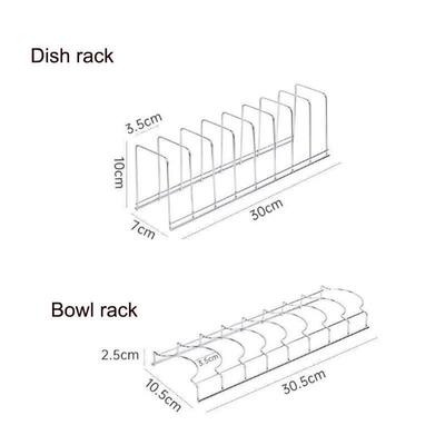 Stainless steel kitchen dish storage rack不锈钢厨房碗碟收纳