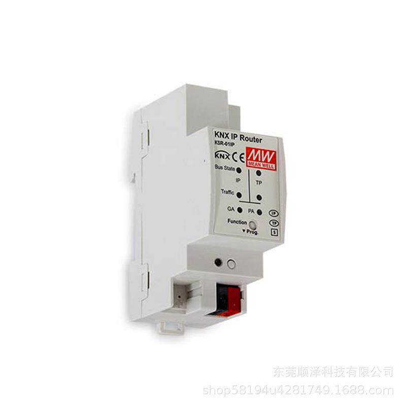 明纬电源KSR-01IP 明纬KNX系统路由通道4通道TI/IP即插即用