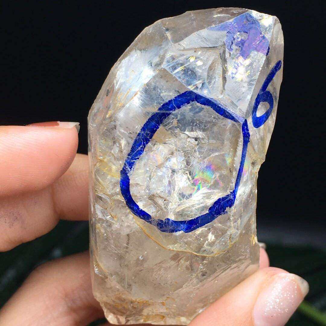 赫尔基蒙水晶(闪灵钻)Herkimer Diamond天然白水晶彩虹晶体