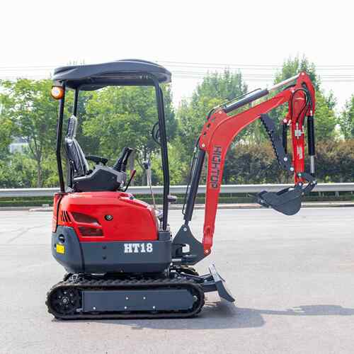 实力工厂微型履带挖掘0 液压先挖导小机 2型农HT18简易用挖沟机破