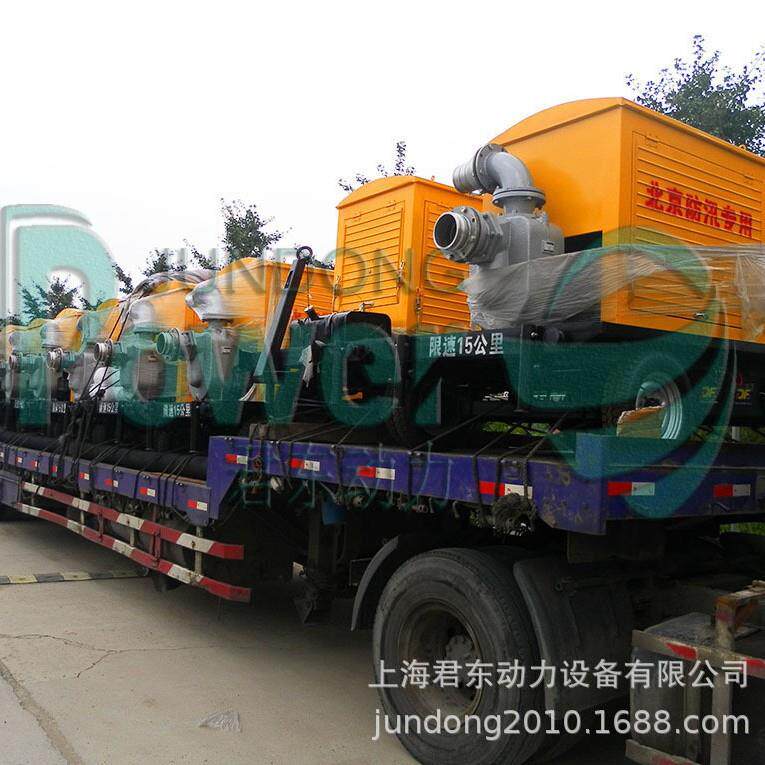 防汛排涝1000立方大流量柴油机水泵移动排水泵车海水压仓抽水泵