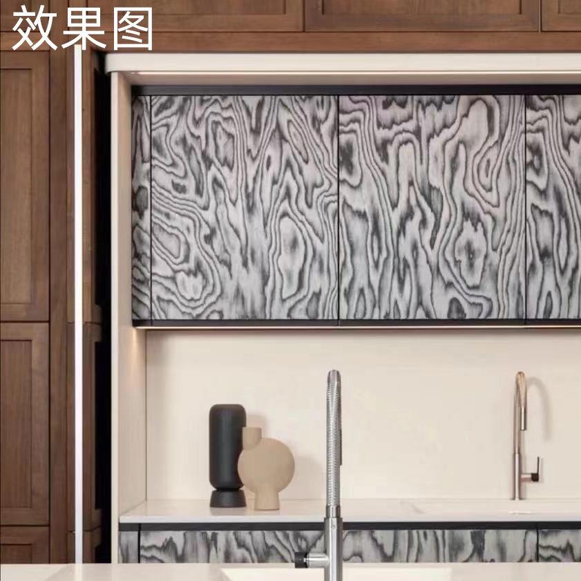 0.5mm加厚设计师系列烟灰色科技单板山水画创意设计家装家具