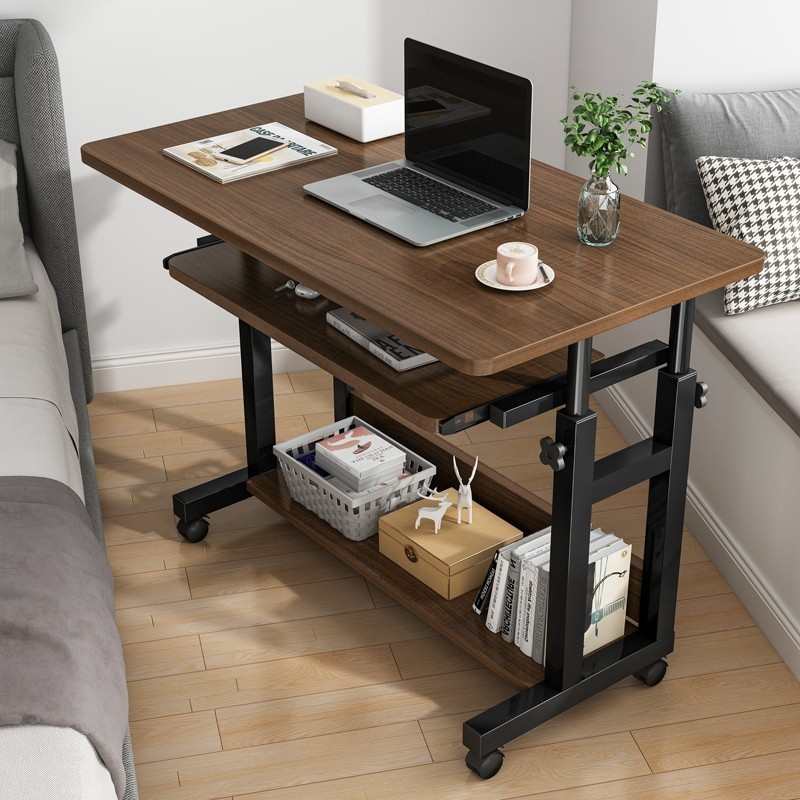 升降桌架床边桌可移动床上电脑桌懒人桌子家用卧室学生宿舍写字桌