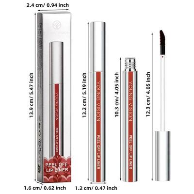 3 Colors Peel Off Lip Liner Highly Pigmented Matte Lip Liner