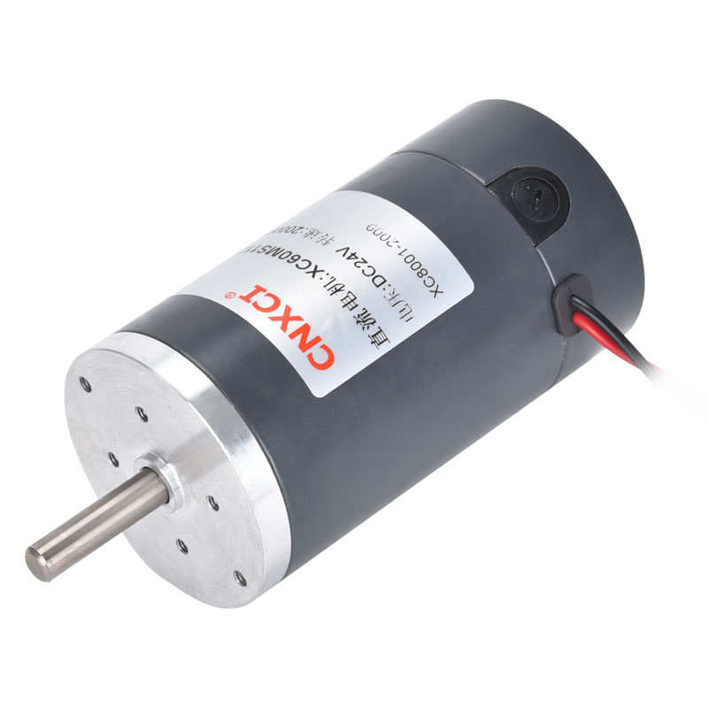 直流高速电机XC60MS112永磁大扭力高转速有刷马达12V24V微型调速