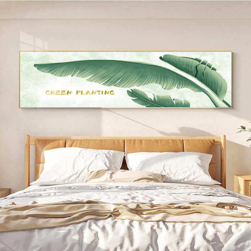 绿色物语 小清新卧室装饰画现代简约床头挂画主卧房间背景墙壁画,家居饰品,现代装饰画,淘宝优惠券,粉丝福利购,淘宝优惠卷