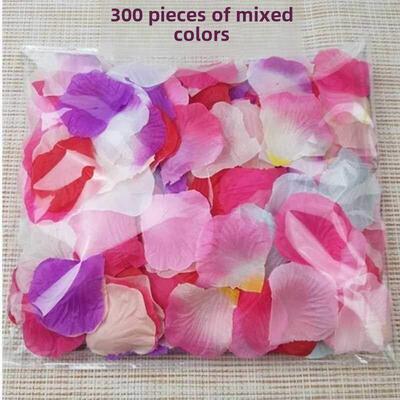 Rose petals wedding flower simulation scattering flowers花瓣