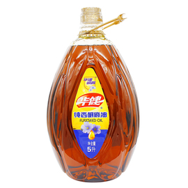 华建诚鑫纯香胡麻油(胡麻油，)5l华健亚麻籽油食用油植物油大同宁夏