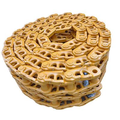 矿山型现代挖掘机链筋骨R110-7/130/150挖机链轨链条履带总成厂家