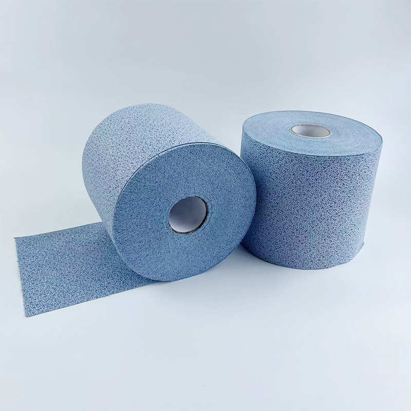 布吸油纸蓝皮擦拭纸皮纹油污树吸油纸无尘pp工业擦拭纹大卷
