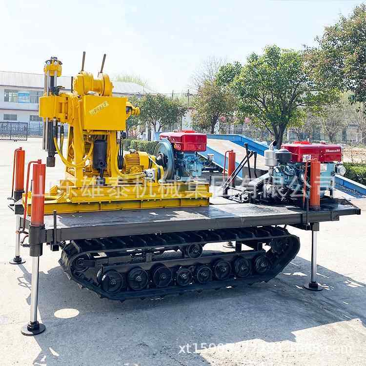 雄泰液压钻井机 金属矿山钻孔取芯机 履带行走式液压勘探取样钻机