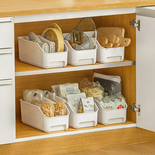Nacuan Kitchen Storage Organizer, Drawer-style Cabinet Stora