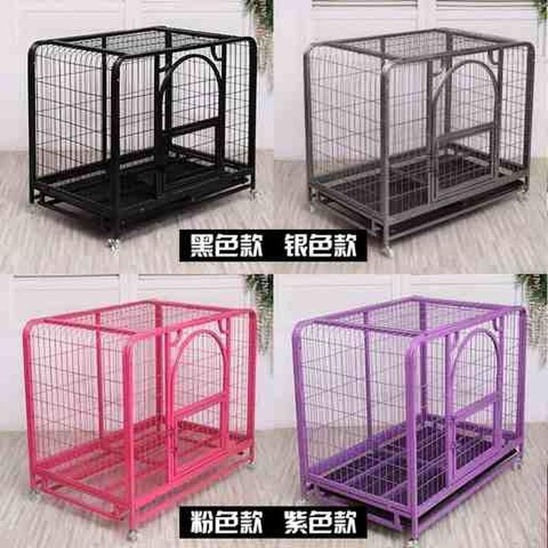 新品狗笼子大型犬金毛萨摩加粗大号宠物笼带厕所泰迪中型小型犬室