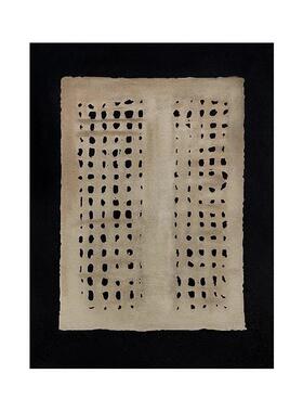 大芬村油画侘寂风挂画立体中古客厅背景墙装饰画手绘玄关肌理画