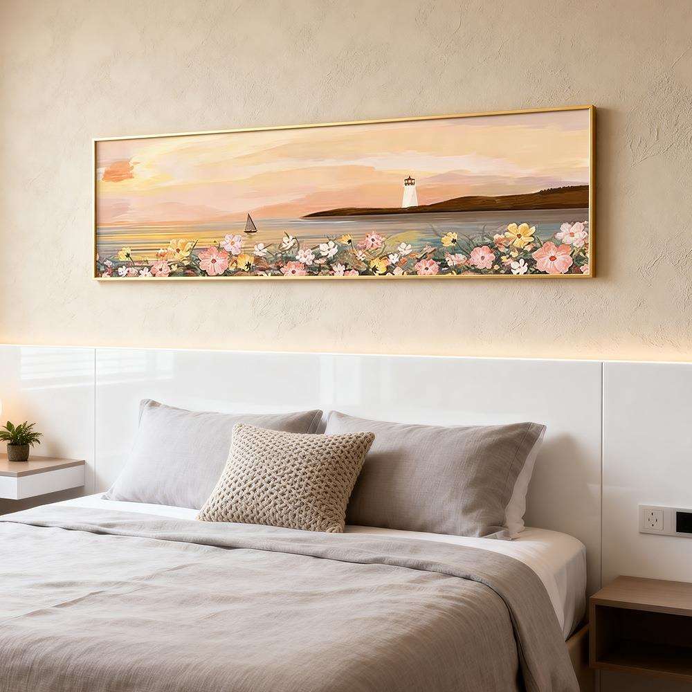 新款直销北欧风小清新卧室装饰画温馨主人房床头挂画宾馆酒店客房