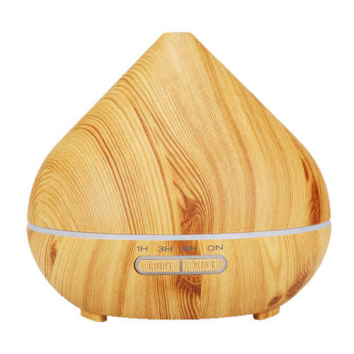 400ml 木纹香薰机裂纹火山加湿器 七彩扩香芳香器 AROMA DIFFUSER