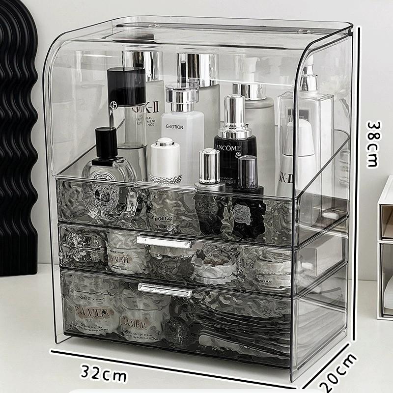 化妆品梳妆台护肤品收纳桌面桶