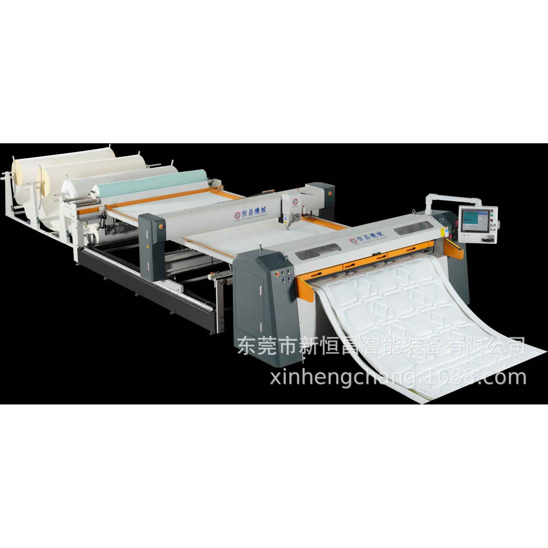 恒昌制作被子机器全自动单针绗缝机床垫、棉被花型设备