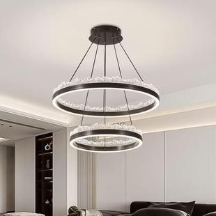 客厅吊灯极简轻奢冰山客厅吊灯新款主卧室吊灯复式楼挑空灯餐厅灯