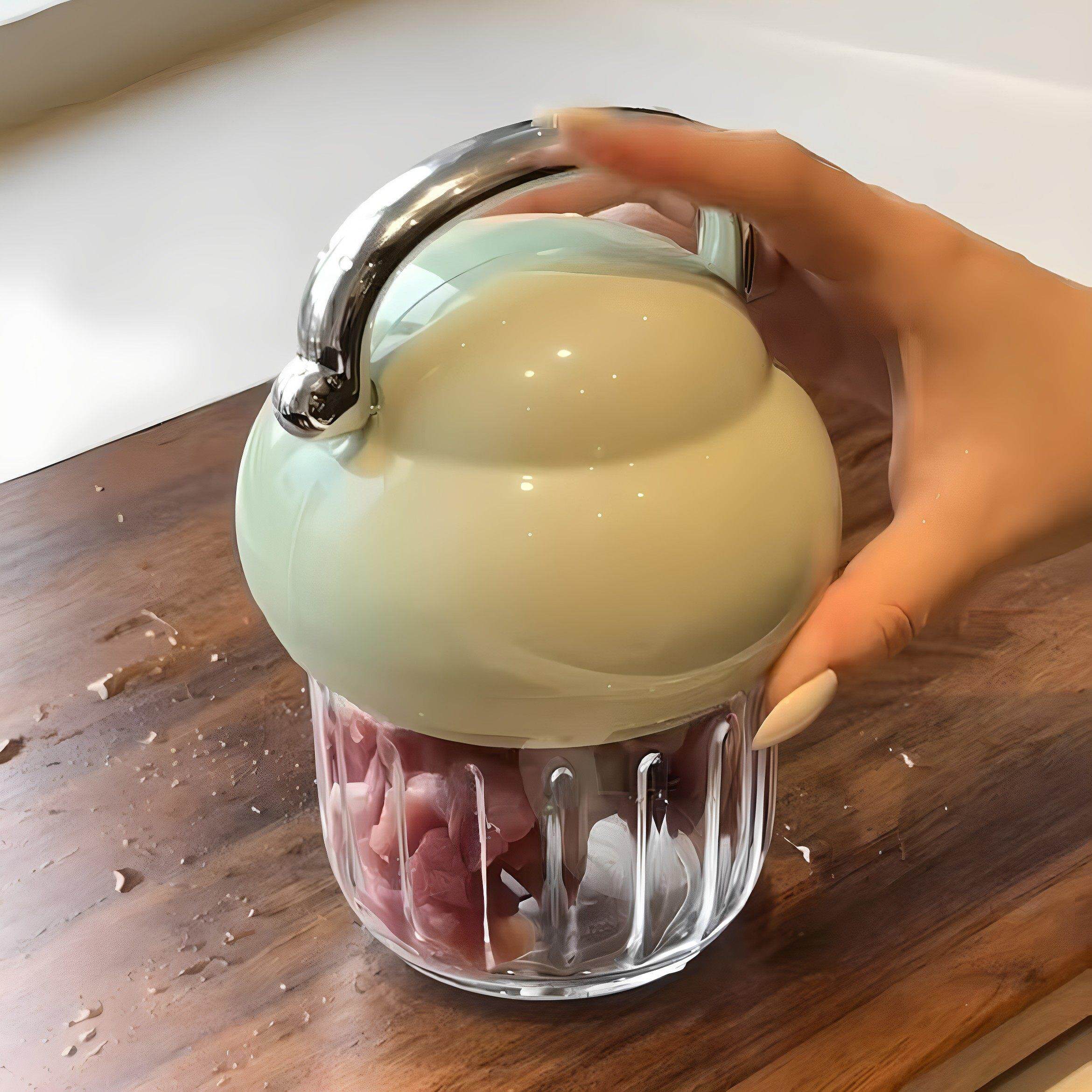 MOMO HOME电动压蒜器家用绞肉机厨房多功能料理机配菜打蒜末粉碎