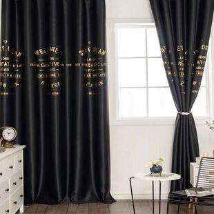 【送子挂环品】简绳易窗帘JPW成打孔卧室遮光阳租布家用出房门帘