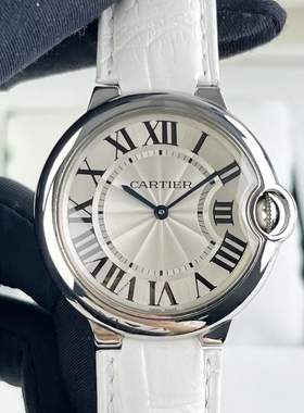 一口价98新卡地亚蓝气球系列钢石英36MM女手表W6920087公价42300