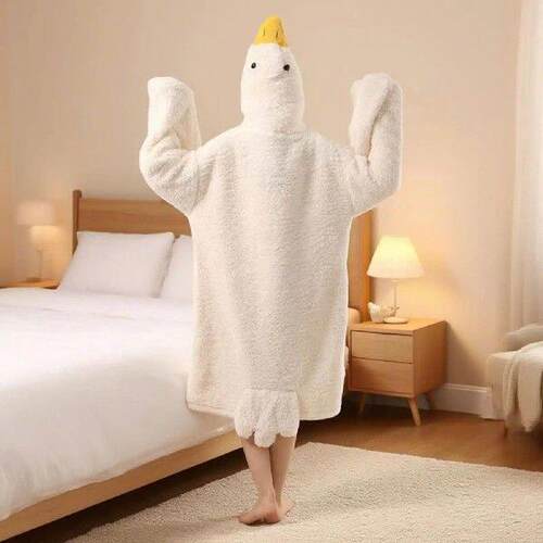 Wearable Blanket Geese Shape Oversized Wearable Blanket