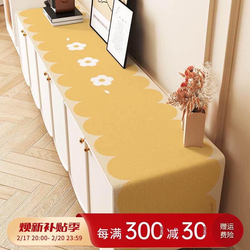 电视柜桌布布艺长方形防尘盖布新款餐边柜鞋柜五斗柜盖巾茶几台布