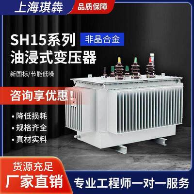 SH15-630KVA油浸式电力变压器三相非晶合金大功率全铜绕组10-35KV