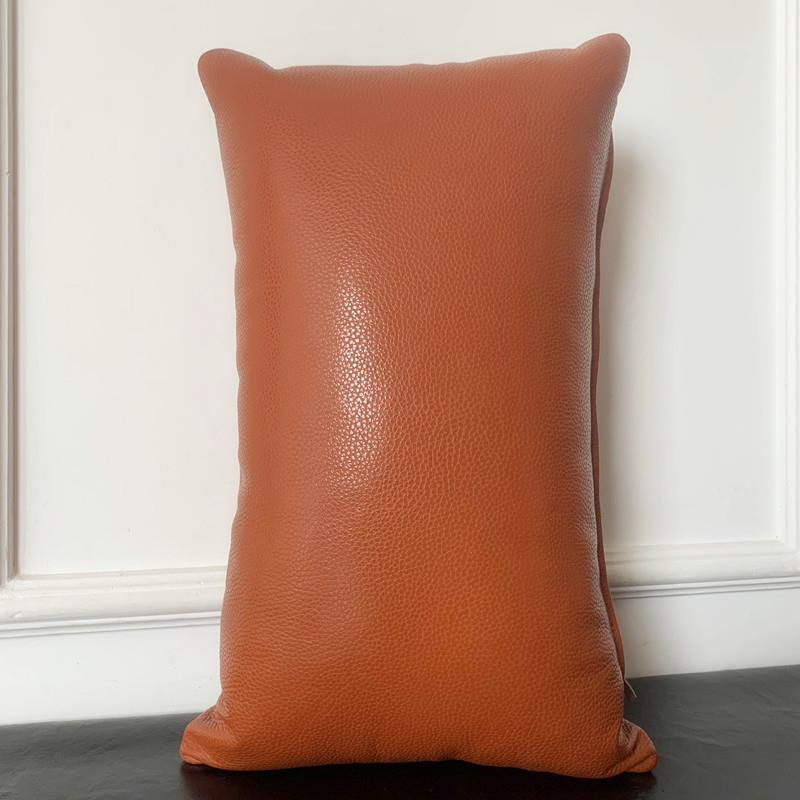 正品进口全靠真皮黄牛头层/高端整皮/腰枕/沙抱发/汽车垫靠枕/枕/