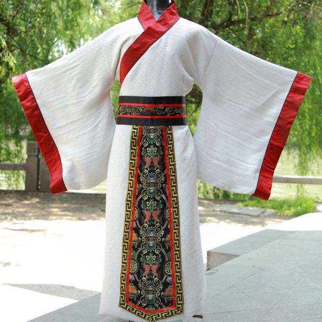 高档古男成人礼服汉服唐装秦朝春装秋国三国官战古代演出服装国学