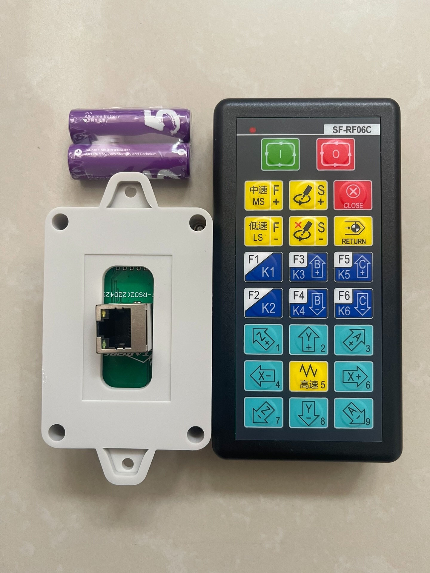 北京斯达峰，无线遥控器(网口)。型号SF-RF06C。四轴遥