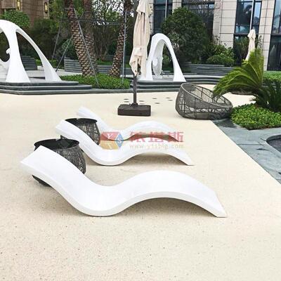 塔斯泳池椅玻璃钢沙滩yts-6589床户外休闲酒店墅别海滩休息依区椅