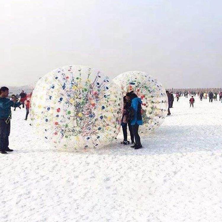 厂家直销山东瀚雪雪地悠波球碰撞球雪地滚筒