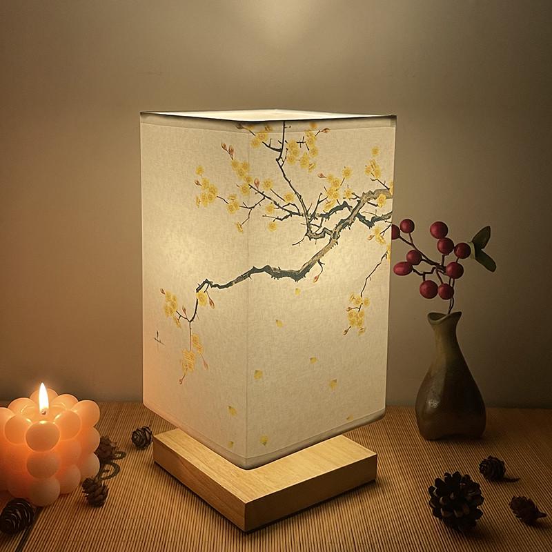 新中式台灯床头灯卧室温馨插电简约现代喂奶定制小夜灯卧室睡眠灯