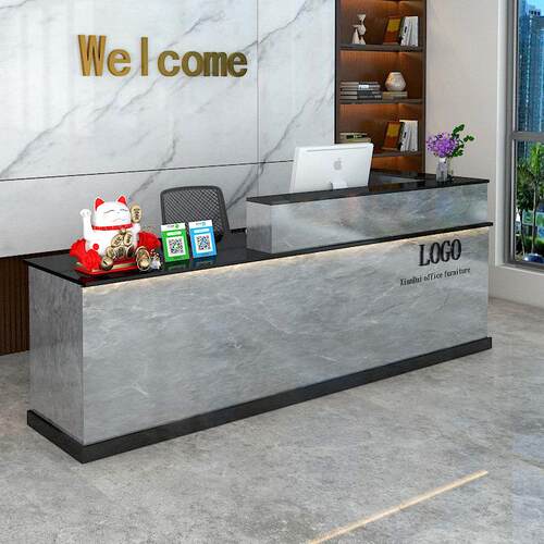 收银柜台柜台简约现代店铺小型吧台美容院超市美发店商用前台接待