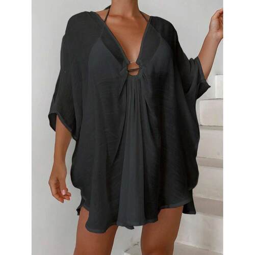 Y 10825 Round Neck Beach Cover Up 沙滩罩衫