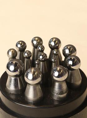 15支窝作17支窝作窝珠冲头半圆形圆珠四方窝砧打金器材工具