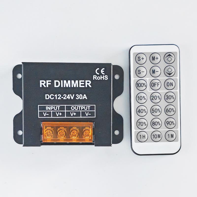 LED调光开关12V-24V低压灯条发光字灯箱旋钮遥控调光器蓝牙调光器