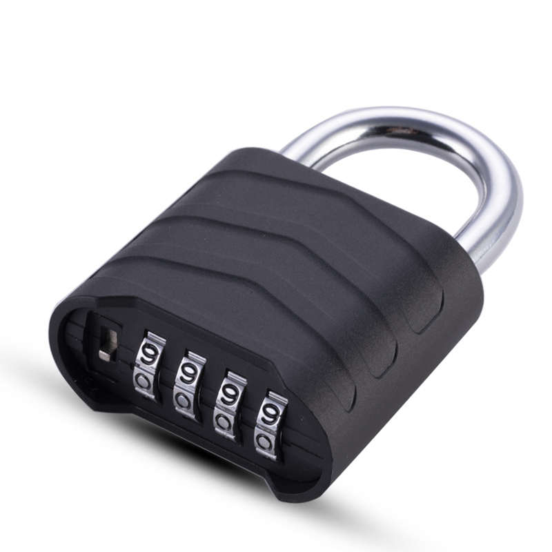 四位户外防水防锈大门防盗机械密码挂锁 底开铝合金密码锁头