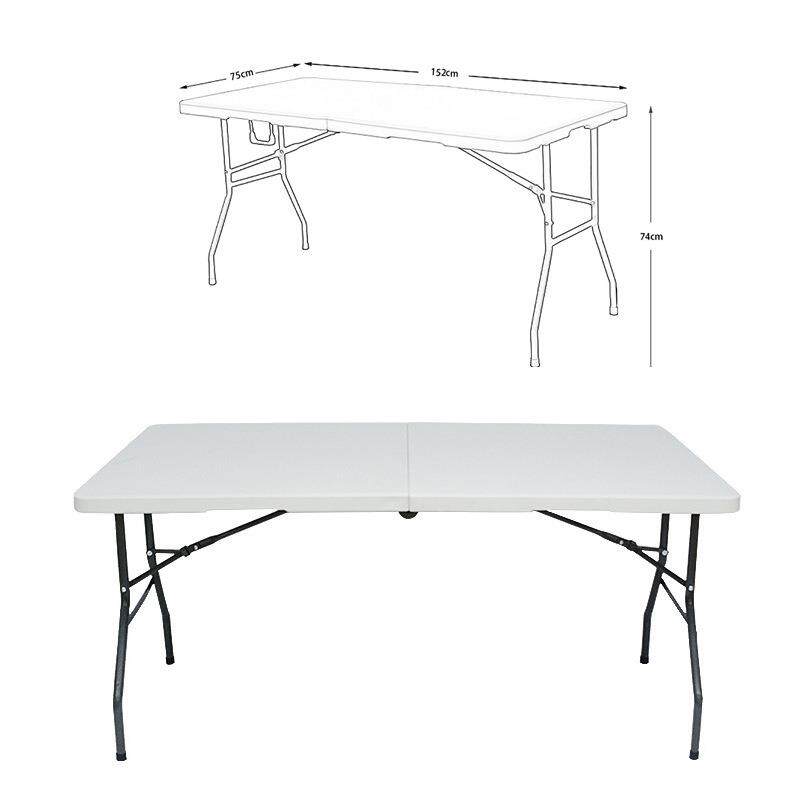 户外折叠桌摊桌家用餐易桌椅吹塑折叠桌子夜市塑摆料便携无品牌/