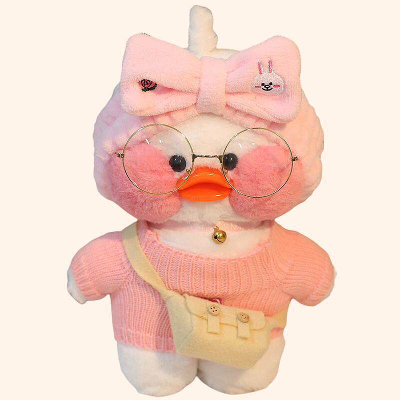 30cmKawaii Cartoon LaLafanfan Duck Plush Toy Stuffed Soft Du
