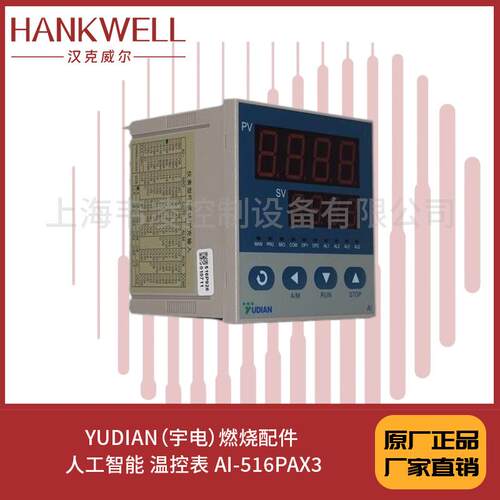 YUDIAN（宇电）燃烧配件 人工智能 温控表 AI-516PAX3