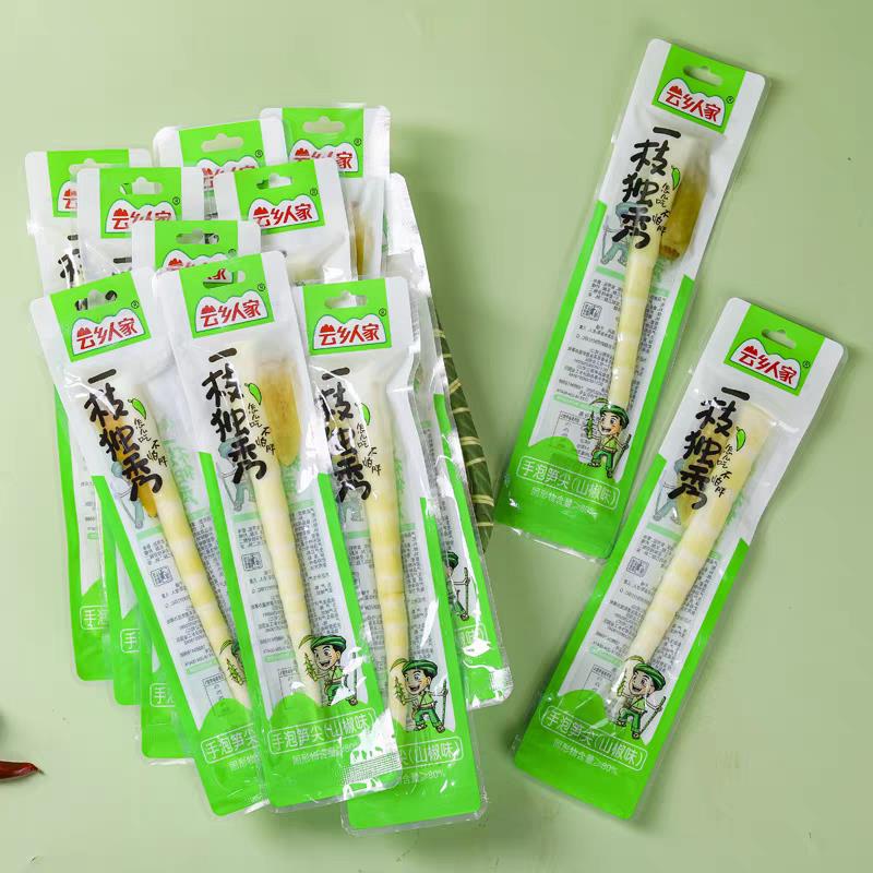 云乡人家一枝独秀泡椒笋尖山椒竹笋酸笋脆笋开袋即食小吃休闲零食