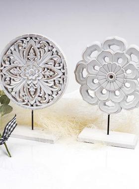 欧式雕花装饰小摆件 3D立体镂空装饰摆件 MDF材质压膜浮雕画摆件